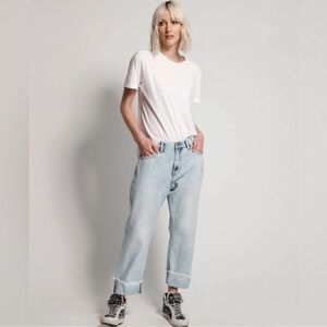 Free People One Teaspoon WILDE BLUE BANDITS RELAXED JEAN Size 26